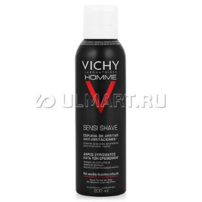      Vichy Homme Mousse a raser Anti-Irritations, 200 