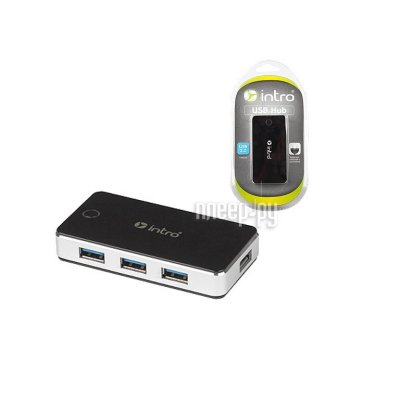    USB Intro H509 4 port USB + power adapter Black