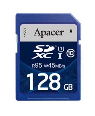     128Gb - Apacer eXtended-Capacity UHS-I Class 10 - Secure Digital AP128GSDXC10U2-R