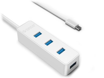    USB Orico W5PH4-C3-10 Type-C to 4xUSB White