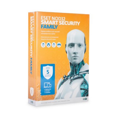     ESET NOD32 Smart Security Family 1   5  NOD32-ESM-NS-BOX-1-5