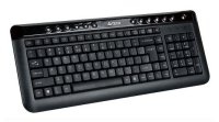    A4-Tech Slim Multimedia Keyboard KL-40 Black (USB) 103 +13  /