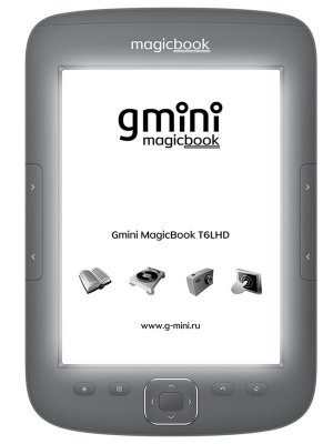     Gmini MagicBook T6LHD Lite,  6", E-Ink Pearl HD  , 1024x758, 4Gb,