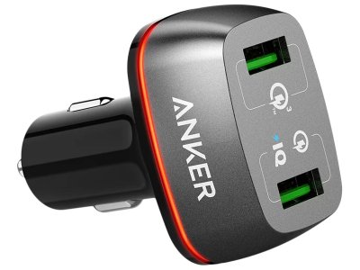     Anker PowerDrive+ 2 Quick Charge 3.0 2xUSB 5.1  Black A2224H11