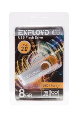   USB - Exployd USB Flash 8Gb - 530 Yellow EX008GB530-Y