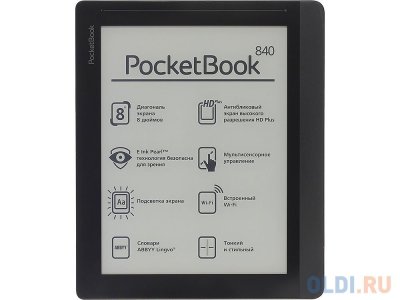     PocketBook 840 InkPad 2 8" E-Ink frontlight 1600x1200 capacitive touch 1Ghz 512Mb/