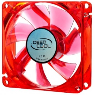    DeepCool Xfan80U R/R Red LED [80mm, 1800rpm, 20dBa]