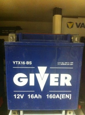    Giver YTX16-BS 12V 16Ah