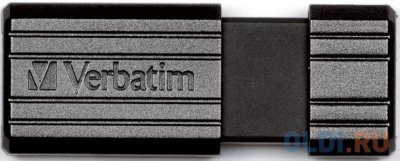   USB Flash  8Gb Verbatim PinStripe Black USB 2.0 (49062)