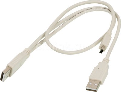   K  USB2.0 Ningbo mini (5pin)-A 0,5m +. A(0.3m) Blister box