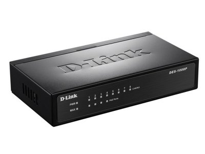    D-Link Switch DES-1008P/C1A    8  10/100Base-TX (4  