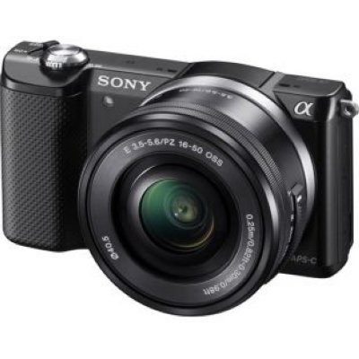    Sony ILCE A5000LB black 20.1Mpix 16-50mm 3" SDXC SDHC -  