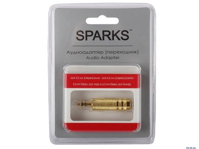   Sparks SG1100,  Jack 3.5 mm  - Jack 6.3 mm , -, Gold