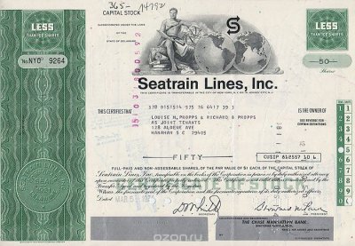     "Seatrain Lines, Inc.   50 ". , 1974 