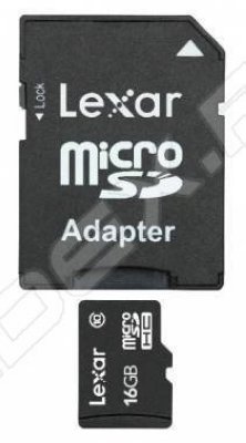     Lexar microSDHC 16Gb Class10 + SD  (LSDMI16GABEUC10A)