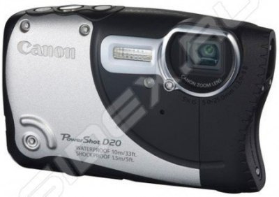    Canon PowerShot D20 (silver 12.1Mpix Zoom5x 3 1080p SDHC IS KPr/WPr/FPr GPS NB-6L, 