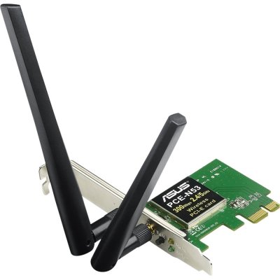    WiFi 802.11n ASUS PCE-N53 PCI-E Card  2.4GHz/5GHz, 300Mbps, 2 . 