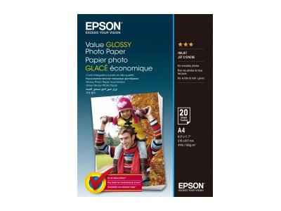    Epson Value Glossy Photo Paper A4 183g/m2 20  C13S400035