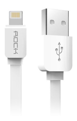     ROCK Flat USB - Lightning 1m White