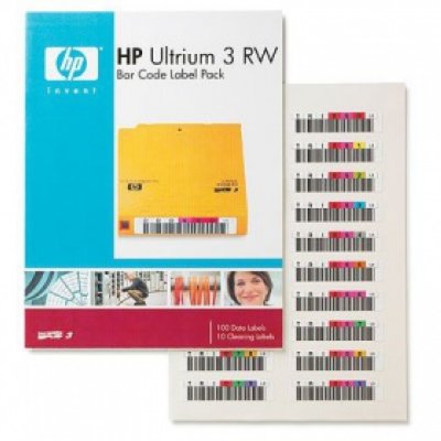    HP Q2007A Ultrium 3 800Gb bar code label pack (100 data + 10 cleaning) for C7973A