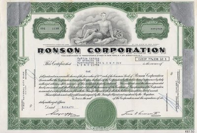     "Ronson Corporation.   1 ". , 1973 