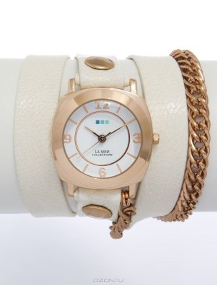      La Mer Collections "Chain Glam Eggshell/Rose Gold". LMSCW3000x