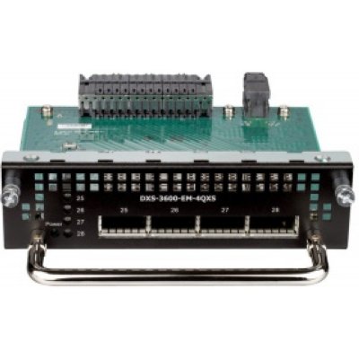    D-Link DXS-3600-EM-4QXS 4 QSFP+ 40Gbps expansion module (Future), available on EI/SI version