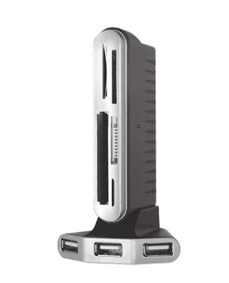    USB 2.0 Konoos UK-11 + HUB 3 , (5     - MiniSD/SD/MMC/SDHC/MS/Micr