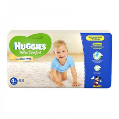    Huggies Ultra Comfort   4+ (10-16 ) 68 