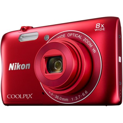    Nikon CoolPix S3700  20.1Mpix Zoom8x 2.6" 720p 25Mb SDXC CCD 1x2.3 IS opt 2minF 1.