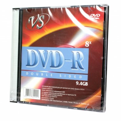   DVD+R VS 9.4 Gb, 8x, Slim Case (5), Double Si