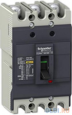     Schneider Electric EZC100 380B 3  60A 18kA EZC100N3060