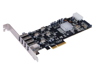    STLab U-1010 (RTL) PCI-Ex4, USB3.0, 4 port-ext