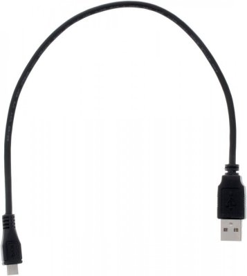    USB 2.0 A (M) - Micro USB B (M), 0.3m, Greenconnect GCR-UA2MCB1-BB2S-0.3m