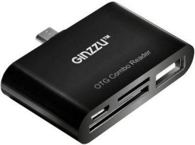     Ginzzu GR-581UB USB2.0 microUSB/USB/SD/microSD 