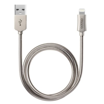    Deppa USB - Lightning 1.2m MFI Metal Steel 72272