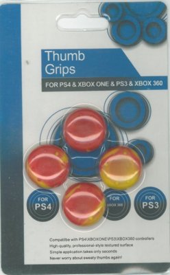    Thumb grips (   Red-Yellow (-) (PS4)