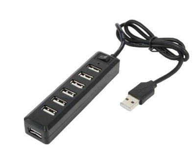    USB Mobiledata HB-71 USB 7 ports Black