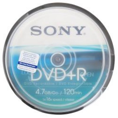   Sony 10DPR120BSP  DVD+R 4.7 , 16x, 10 ., Cake Box
