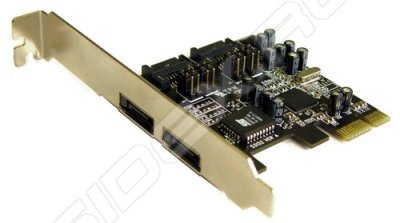    ST-Lab A341 PCI-EX Serial ATA II w/Raid 2ext+2int SI3132 w/Cable and Power Cord ret