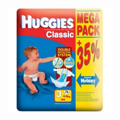    Huggies Classic Mega Pack  3 4-9  78 