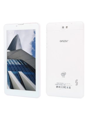      Ginzzu GT-W153 White 8Gb 7" 3G 7" IPS 1024*600/1Gb/8Gb/Intel SoFIA 3G-R x3230