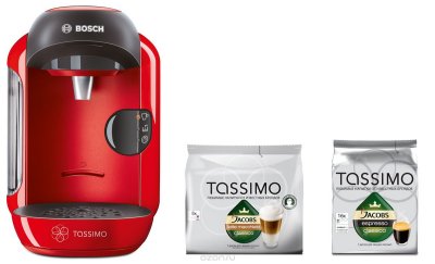    Bosch Tassimo Vivy TAS1253, Red   + 2    