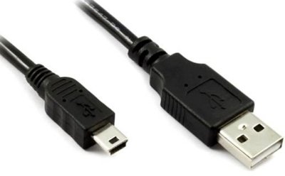    USB 2.0 A (M) - Mini USB B (M), 0.3m, Greenconnect GCR-UM2M5P-BB2S-0.3m