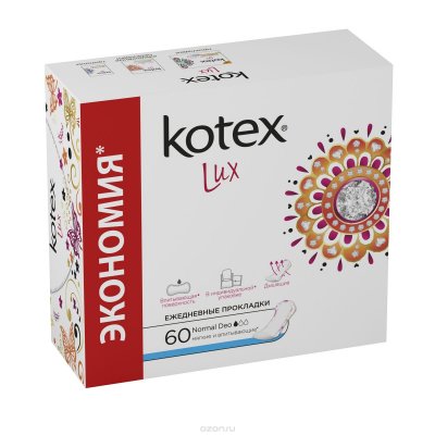   Kotex   "Lux. Normal Deo",    , 60 