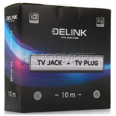    DeLink TV jack - TV plug 10 , Grey