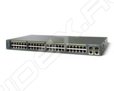    Cisco Catalyst 2960 Plus 48 10/100 PoE + 2 1000BT +2 SFP LAN Lite (WS-C2960+48PST-S)