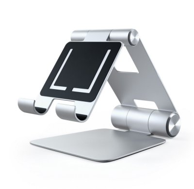    Satechi R1 Aluminum Hinge Holder Foldable Stand  APPLE iPad Silver ST-R1