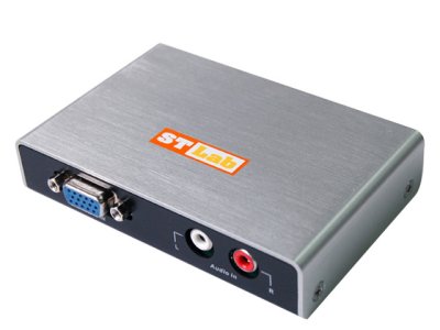    VGA + Audio -) HDMI V1.3, ST-LAB M-450