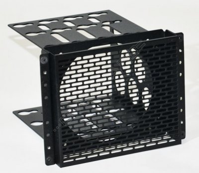   CaseLabs HDD Cage Assy - Flex-Bay - 120mm x 38mm Fan - Ventilated - BLACK